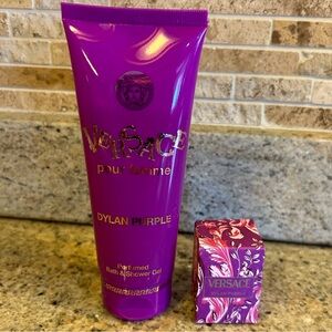 Versace Dylan Purple body wash & mini